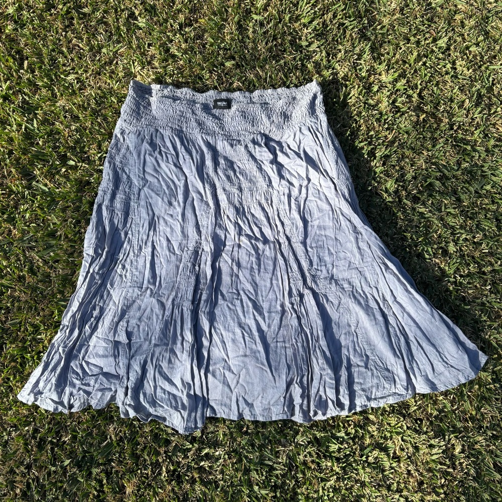 Mossimo 100% cotton grey midi skirt